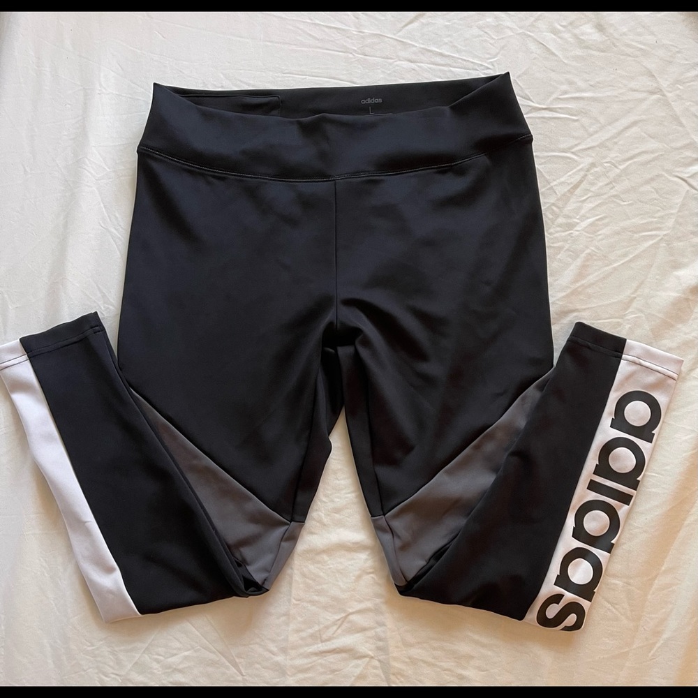 ADIDAS Women's Linear-Logo Full Length Leggings